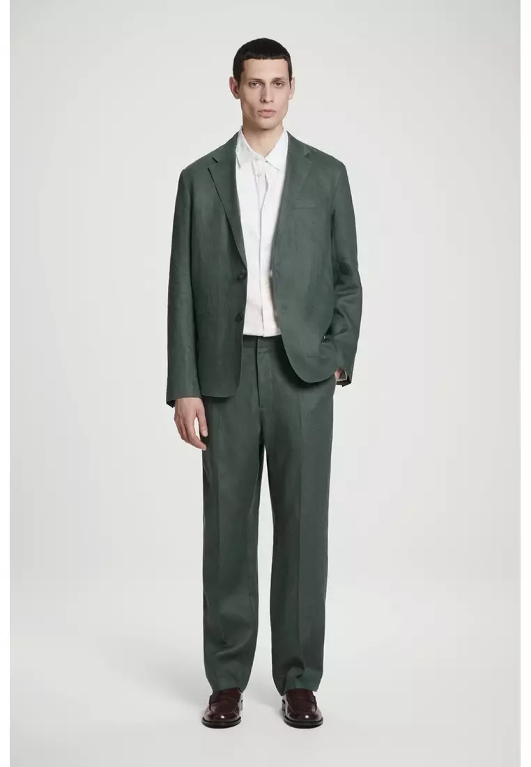 SINGLE-BREASTED LINEN BLAZER