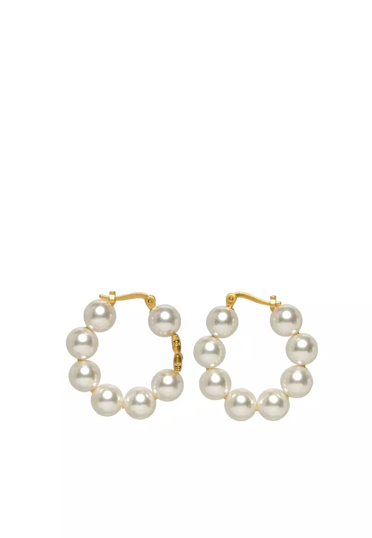 Buy Tory Burch Tory Burch Kira Pearl Hoop Earring 2025
