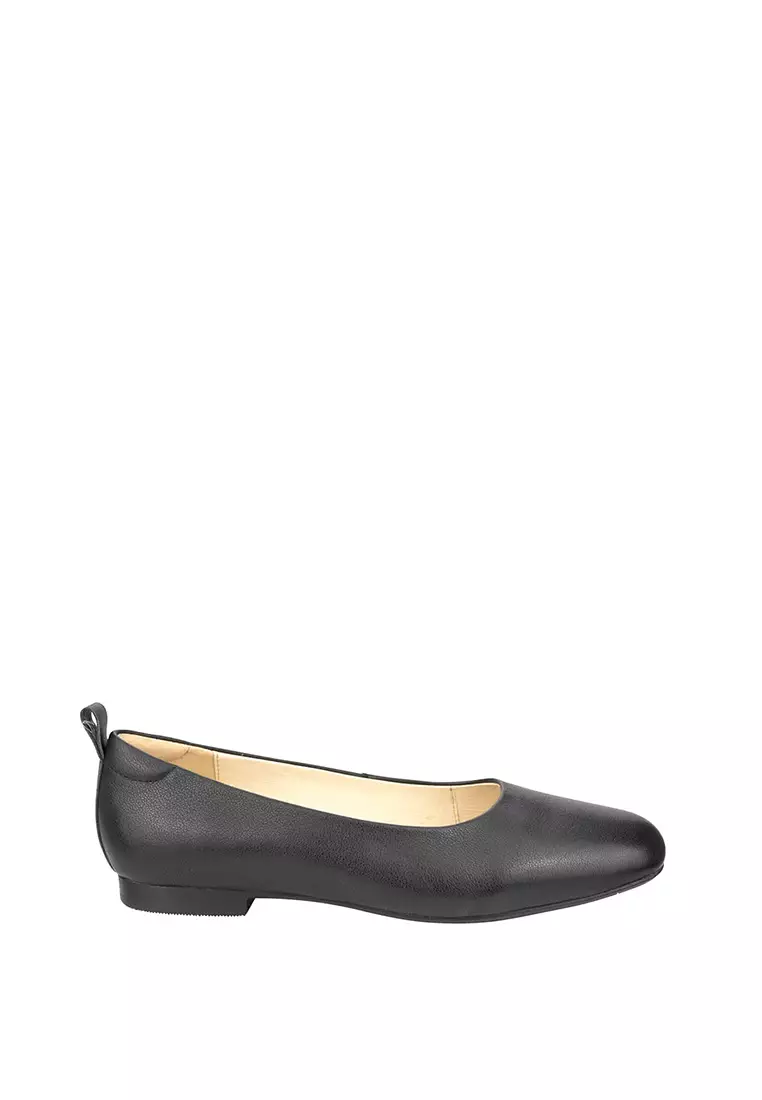 SHELLEY Square Toe Flat Black