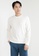 Banana Republic white Brushed Waffle Crew Sweatshirt 319D1AA25165C1GS_1