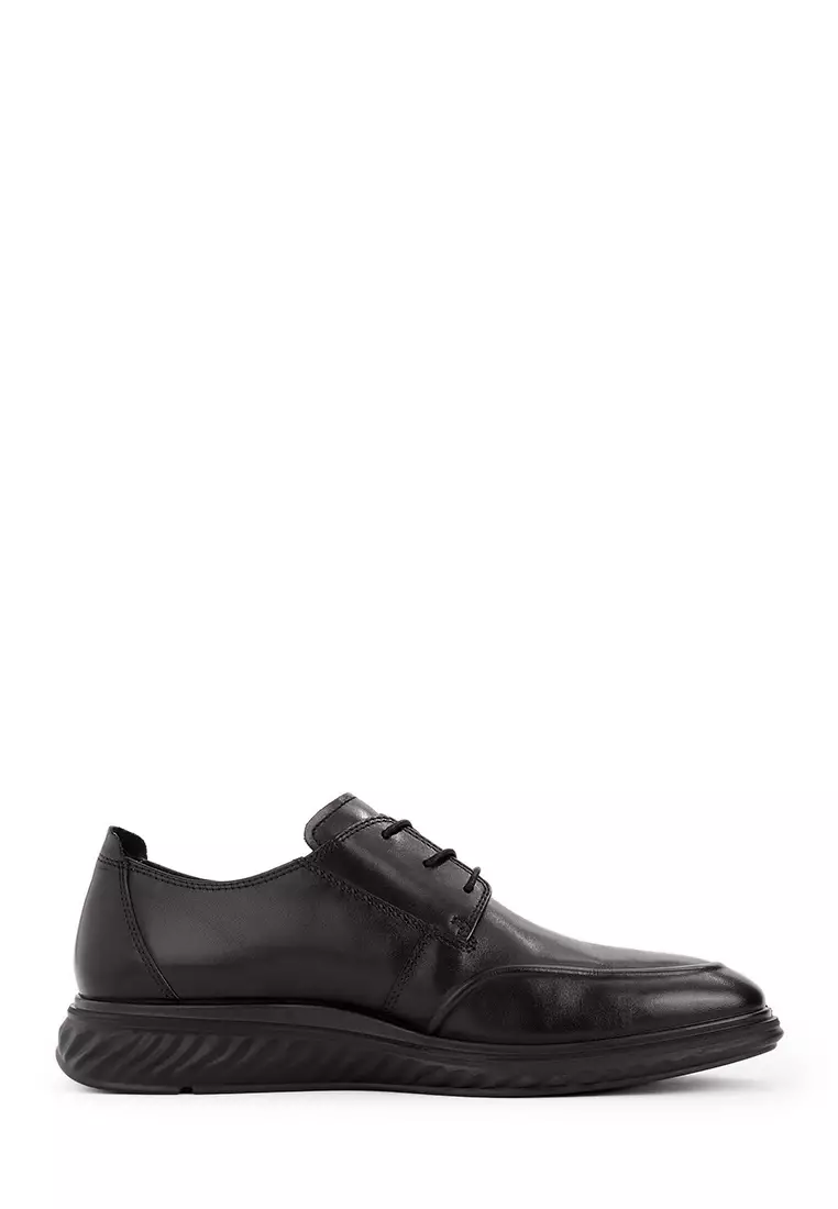 Discount on BONIA  shoes - SKU: Black Gaufrage Derby Shoes