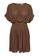 JACQUELINE DE YONG brown Basil Short Sleeves Dress EE7B6AA6183EE3GS_5