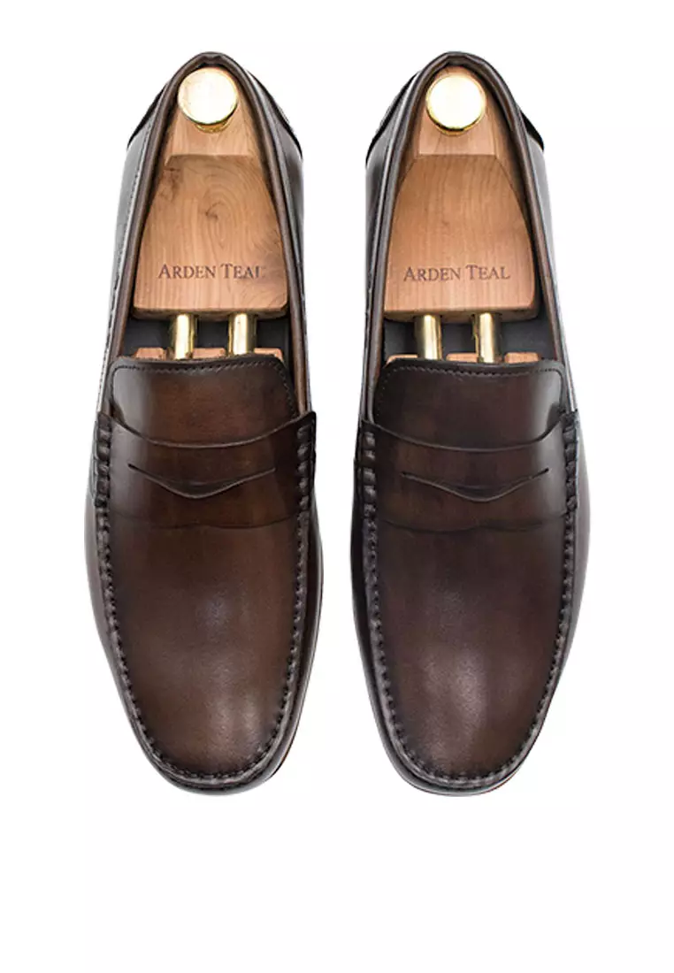 Gregores Walnut Penny Moccasins