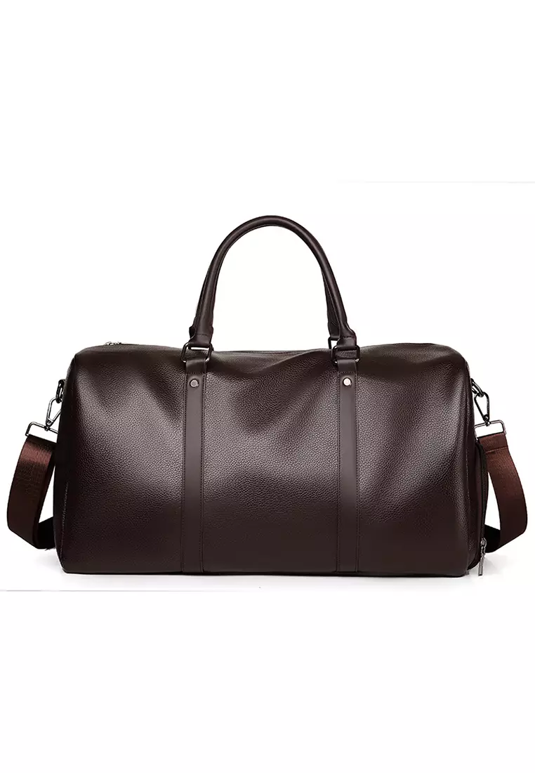 Real leather clearance travel bag
