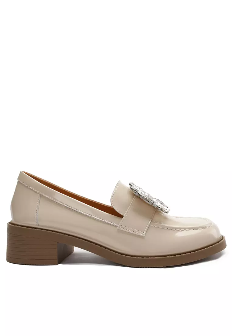 Glossy loafers hotsell