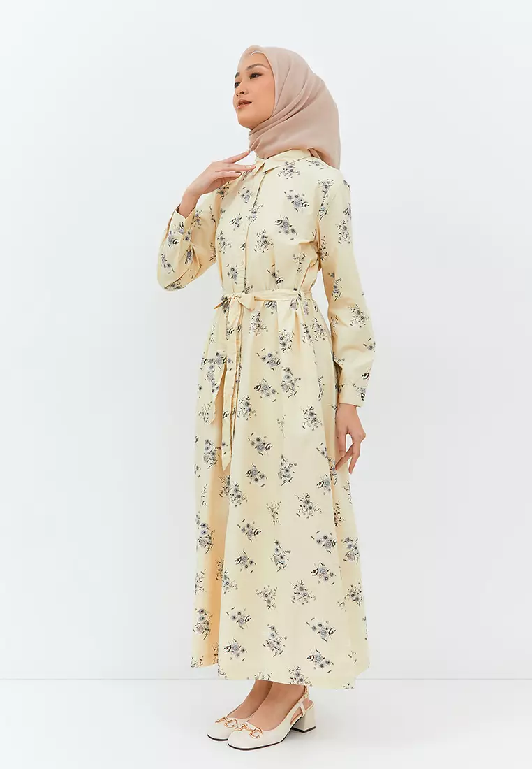 Roderica Dress Pastel Yellow (G.4237)