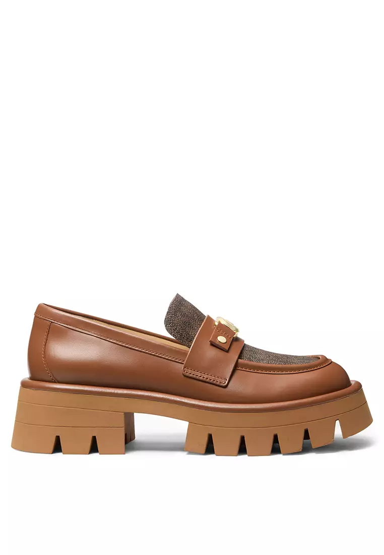 Mandy 商標拼色厚底懶佬鞋