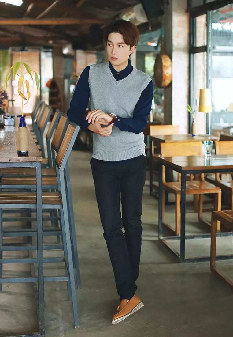 V-neck Casual Vest XH2019