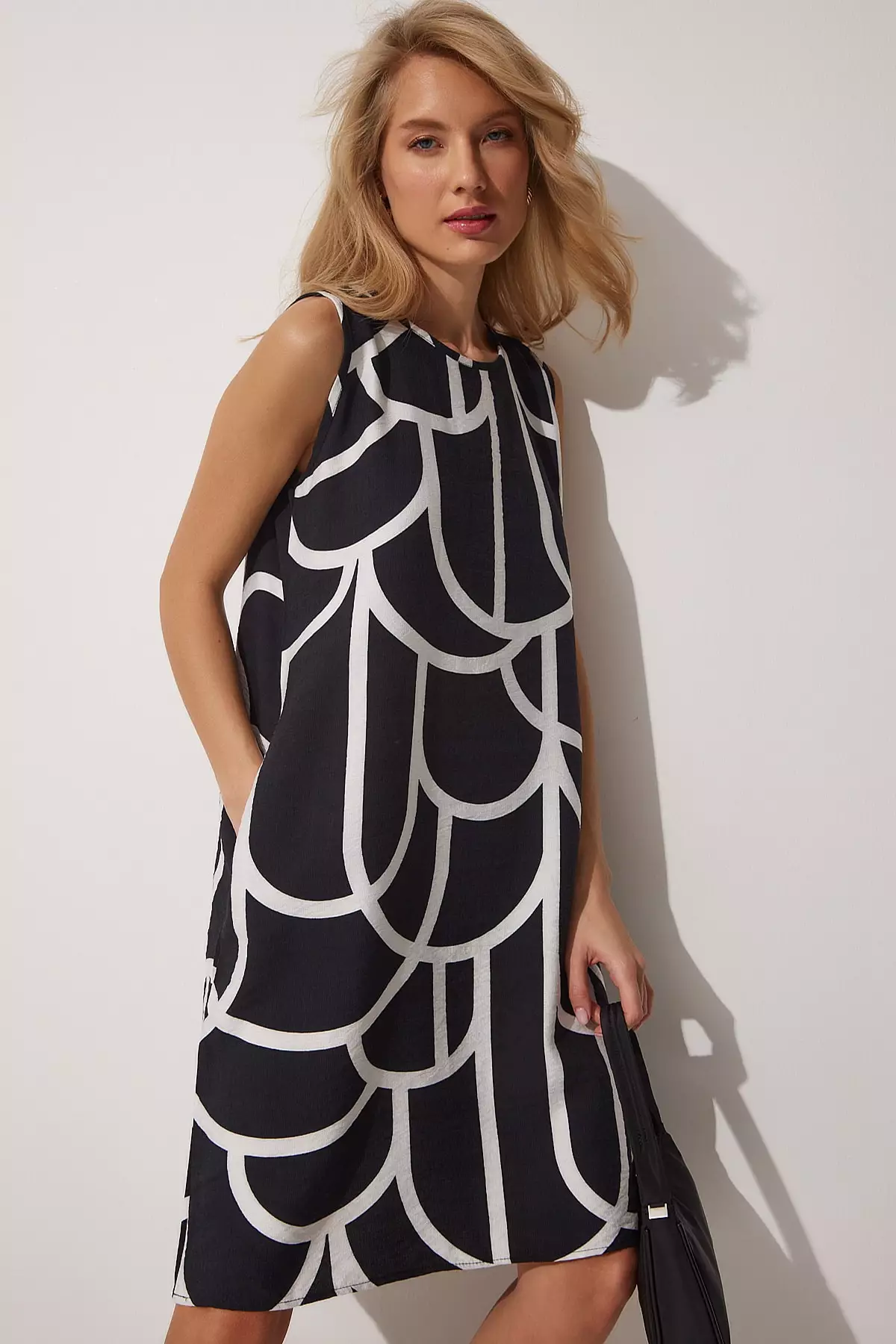 Patterned Mini Summer Dress