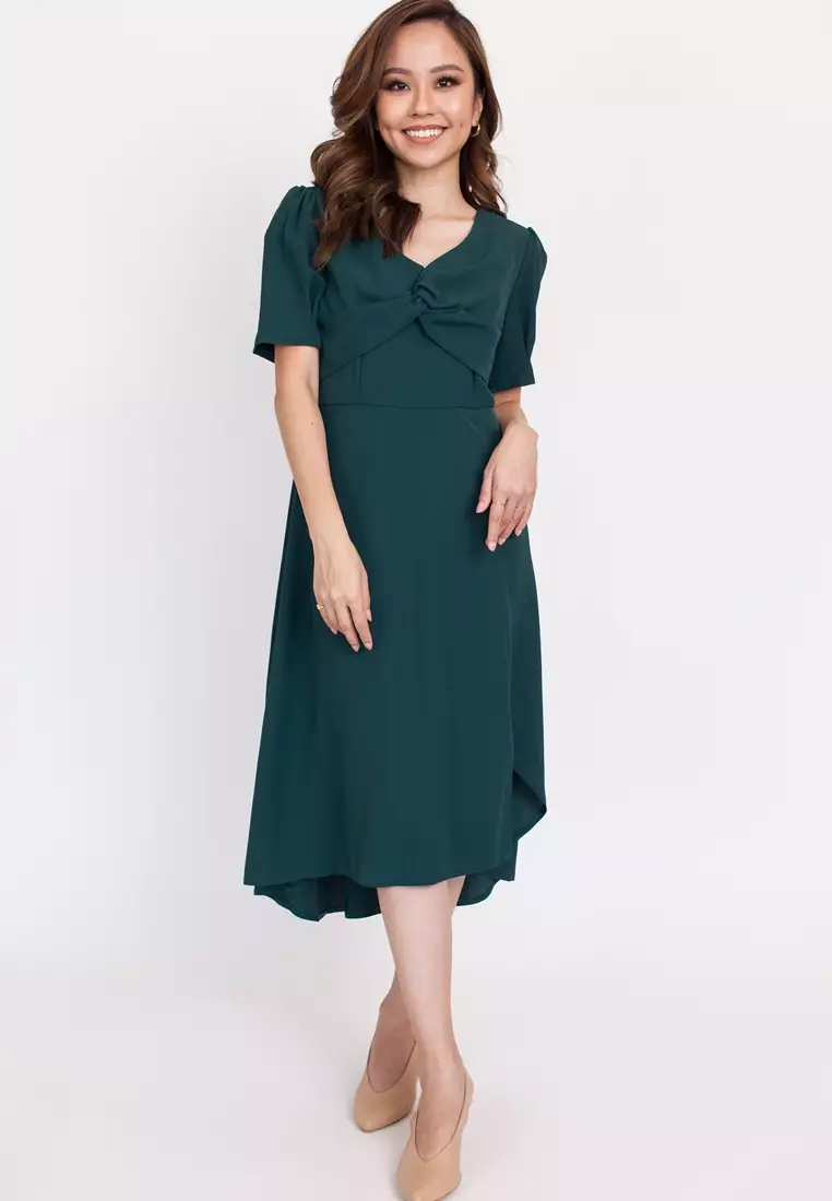 Buy Hook Clothing Twist Front Flare Dress Online ZALORA Malaysia