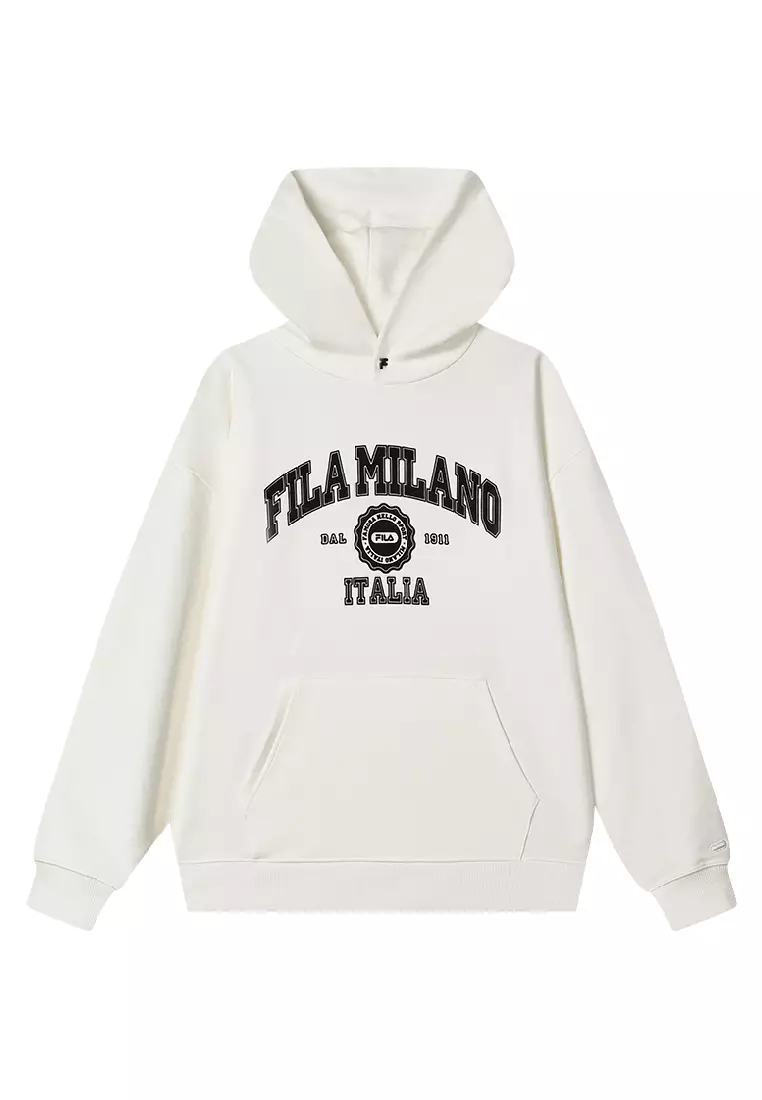 White hooded new arrivals sweater