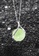 Majade Jewelry green and silver Peridot Drop Shape Necklace In 14k White Gold And Diamond 2B338AC298A3C0GS_5