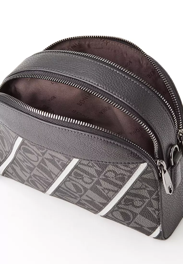 Black Chiara Monogram Crossbody Bag