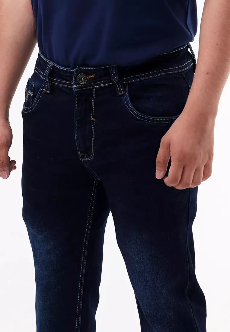 Denim Slim Tapered Fit Stretch Jeans