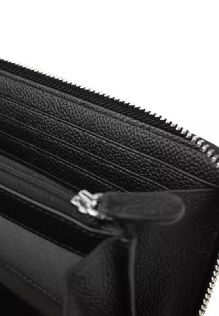 Crossing Milano Long Zip Wallet RFID - Black