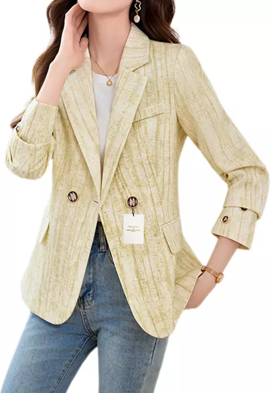 Textured Slim Fit Suit Jacket YGH-EH8110