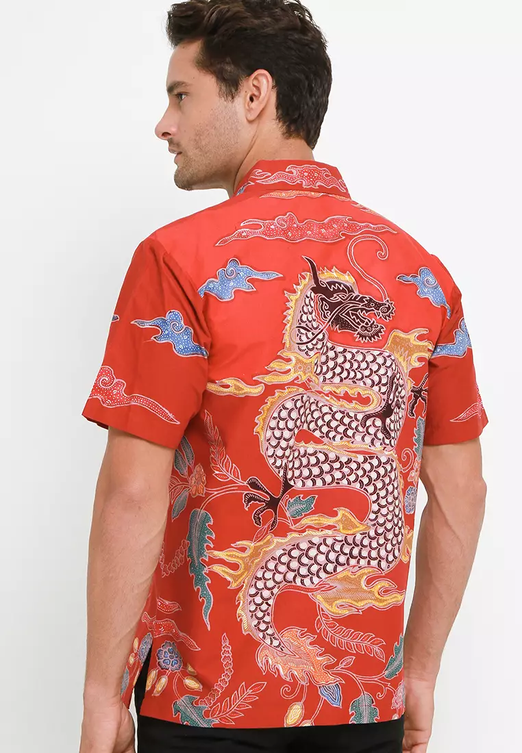 Kemeja Batik Katun Lengan Panjang Motif Nogo Sosro Batik Exclusive Spesial Premium