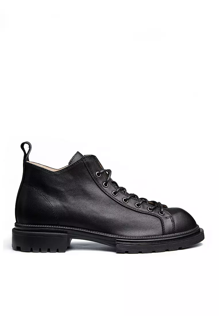 Discount on Twenty Eight Shoes  shoes - SKU: VANSA Trendy Leather Lace-up Martin Boots VSM-B20334