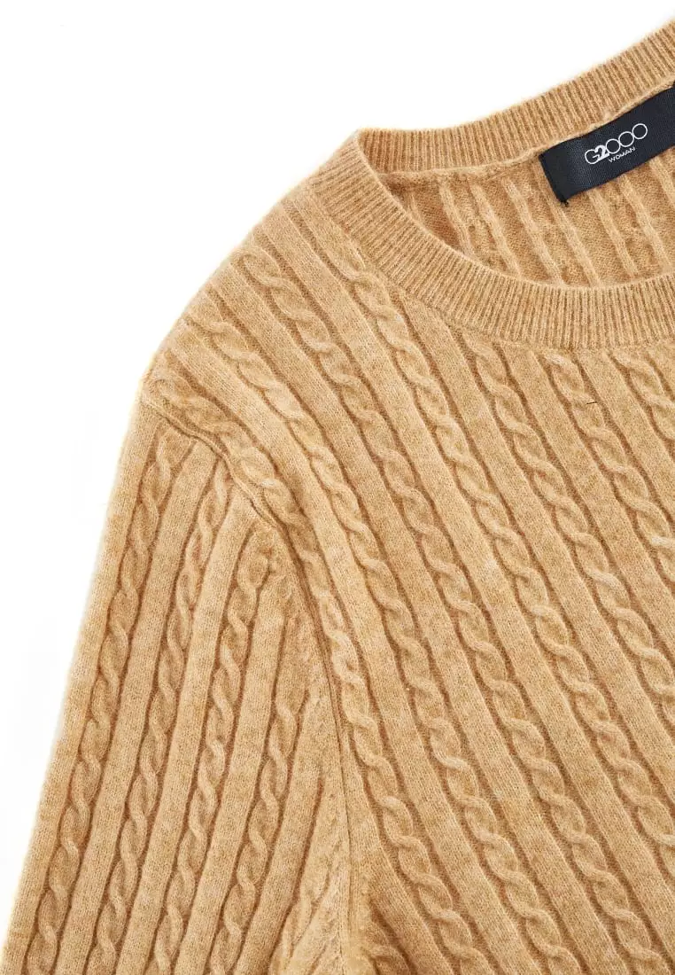 G2000 Cable Cropped Cardigan