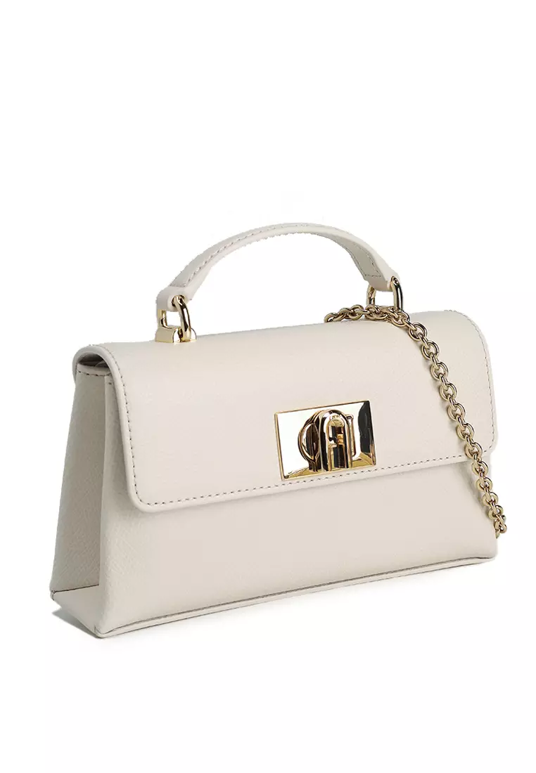 FURLA Cuir Sac à main Sac de soirée 1927 Mini Top Handle Bag Toni Rugiada Multicolore