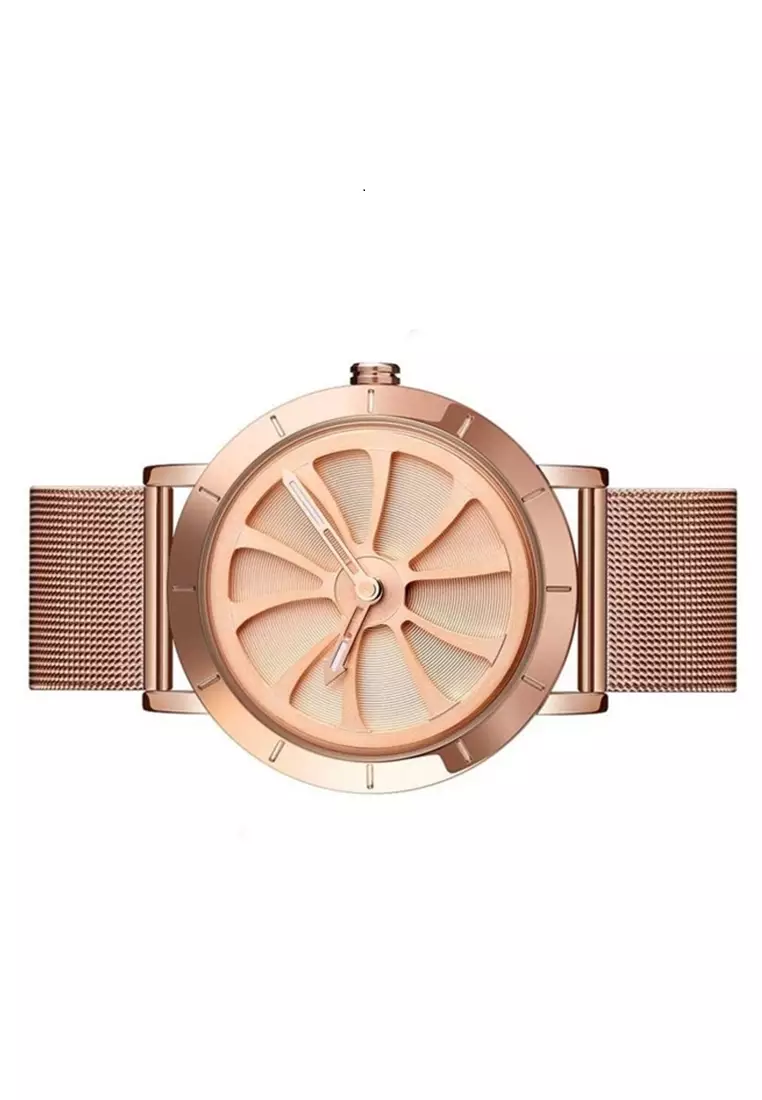 Jam Tangan Analog Pria Waterproof Strap Tali Material Stainless Steel ZZ12 ORIGINAL