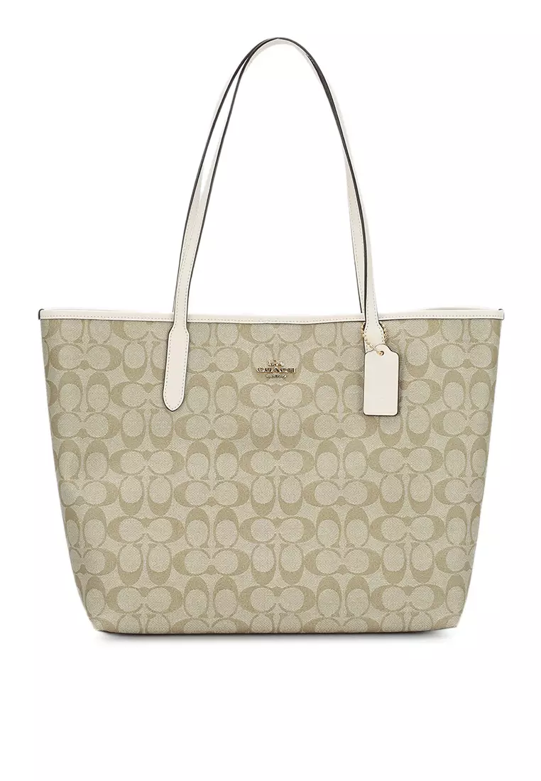 Coach City Tote Bag In Signature Canvas (nt) 2024 | Buy Coach Online ...