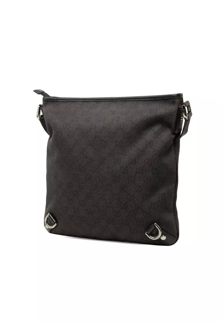 Pre-Loved Gucci Gg Denim Abbey D Ring Crossbody
