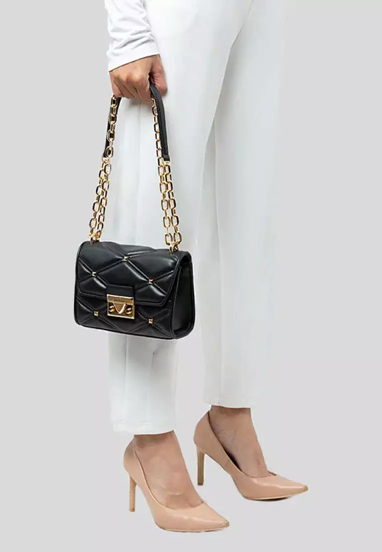 Jual MICHAEL KORS Michael Kors SERENA Little Solid Leather Women s