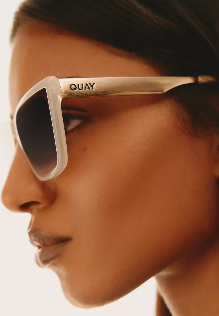 Call The Shots Remixed Sunglasses - Bone/Brown