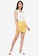 ZALORA BASICS yellow Basic Wrap Ruched Mini Skirt 2925EAACAD6E2DGS_4