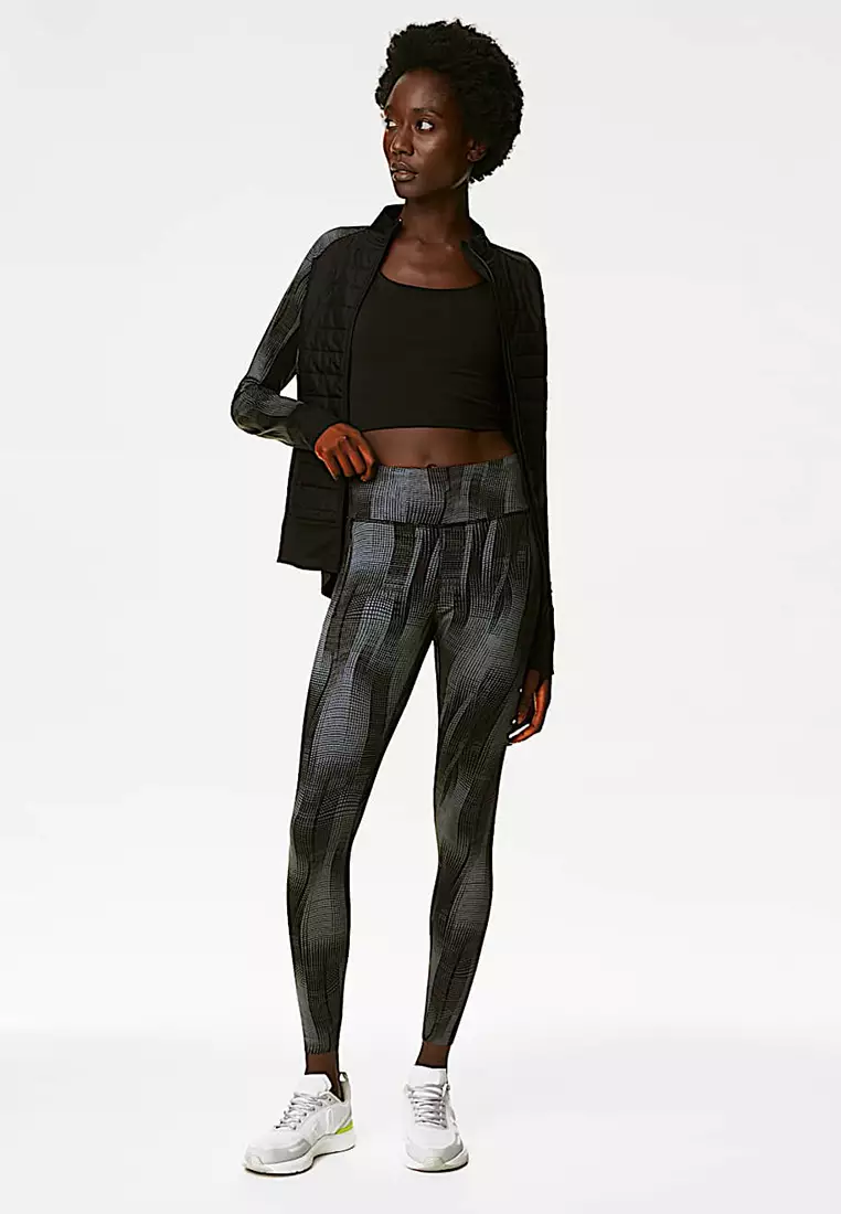 Go Move Reflective High Waisted Gym Leggings