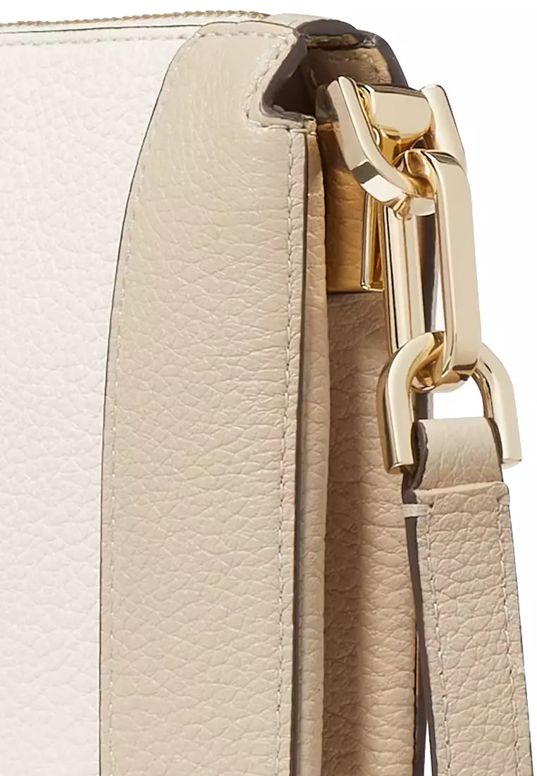 Lena Colorblock Double Compartment Crossbody Bag  in Light Sand Multi KH444
