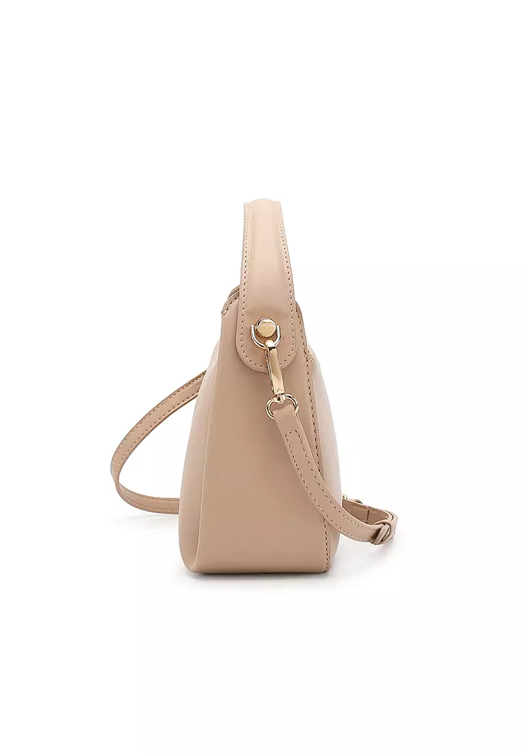 Women's Top Handle Bag / Sling Bag / Crossbody Bag - Beige