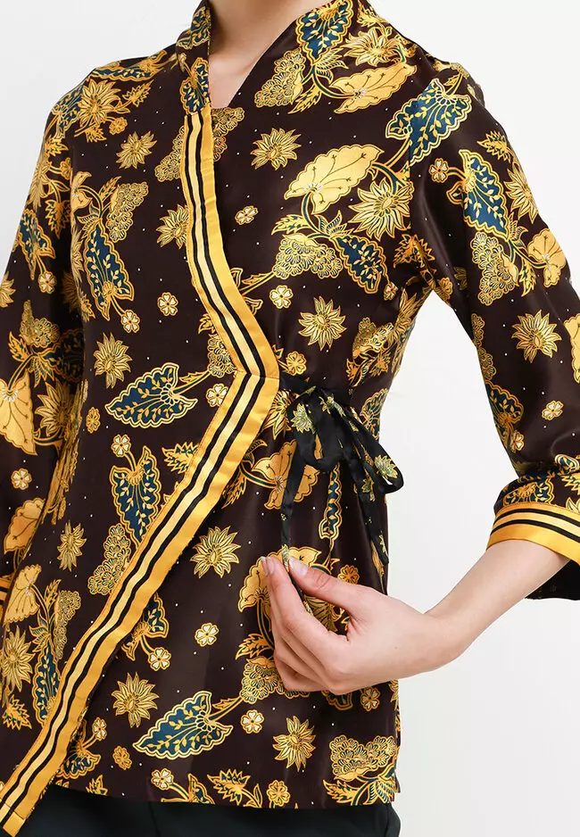 Blouse Batik Daun Keladi