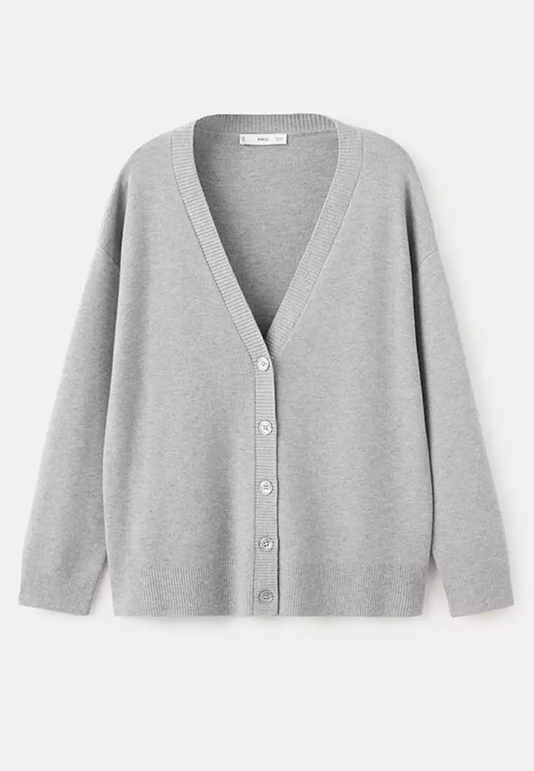 V-Neck Knitted Cardigan