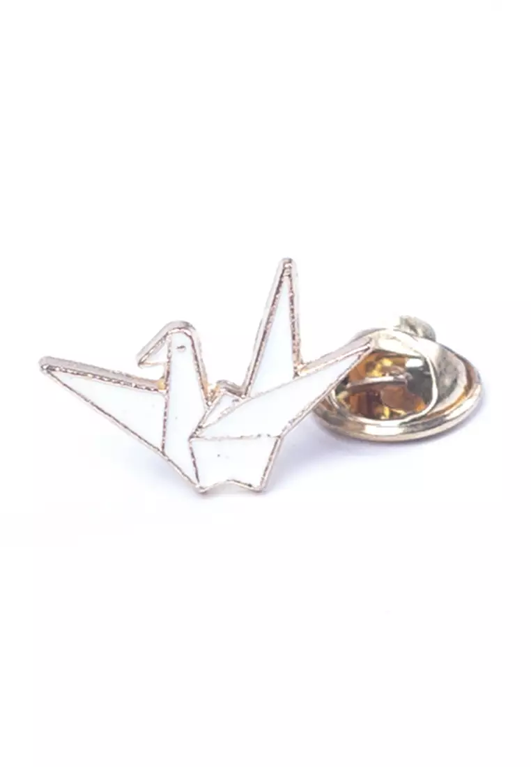 Houseofcuff lapel pin brooch bros untuk jas TUSUK WHITE GOLD JJ