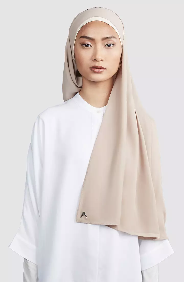 HUSNA ORIKAMI BOX PLEATED SCARF
