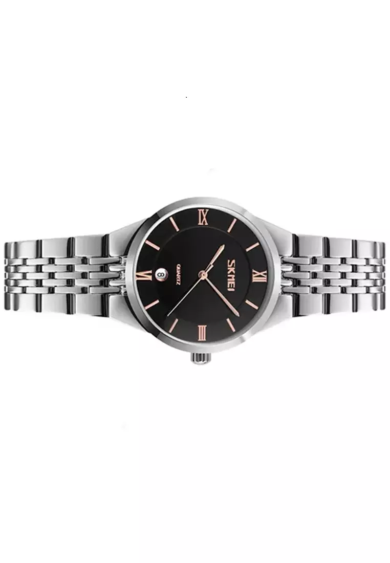 Jam Tangan Analog Wanita Waterproof Strap Tali Material Stainless Steel DV54 ORIGINAL