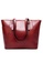 Twenty Eight Shoes red Vintage Faux Leather Tote Bag DP168 79F5CAC925989FGS_1