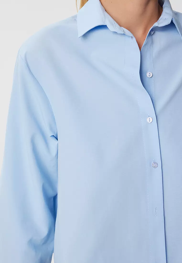 Pleated Detailed Woven Shirt