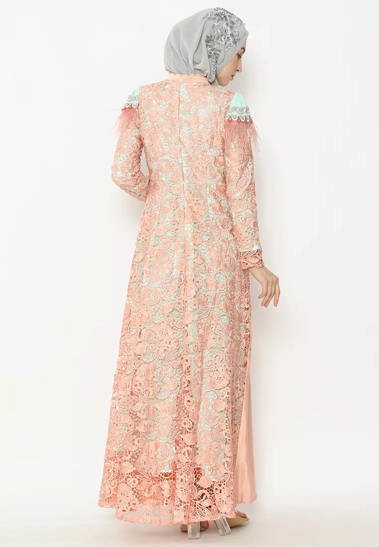 Bibiq Gamis Brokat Satin