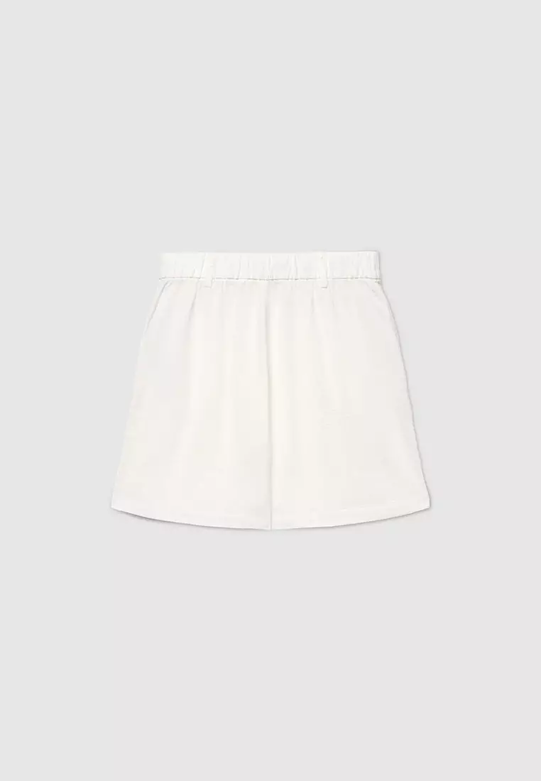 Women's Plain Linen-Effect Shorts