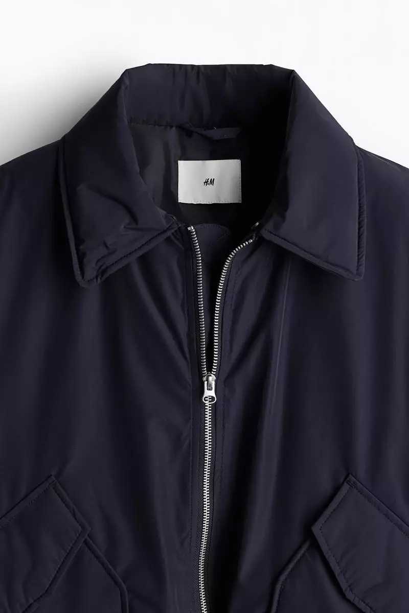 Regular Fit Collared bomber jacket