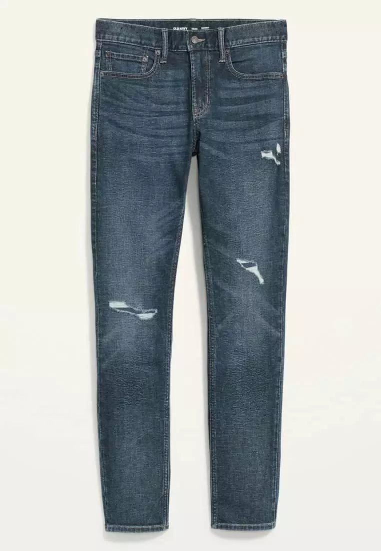 Skinny Built-In Flex Ripped Jeans for Men