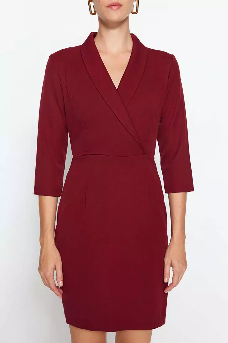 Buy Trendyol Jacket Collar Dress 2024 Online ZALORA