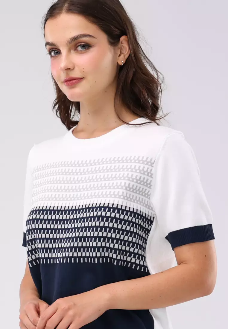 Ladies Knitted 2 In 1 Blouse & Pants