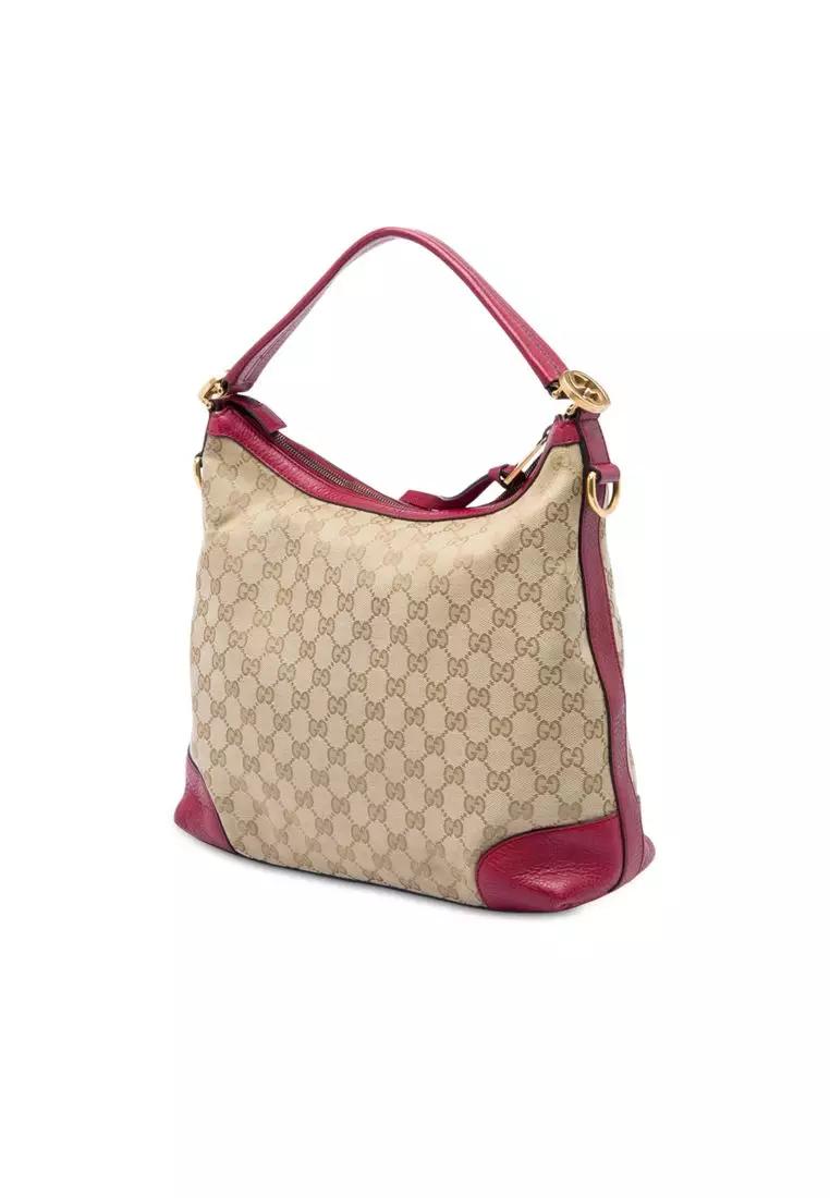 Pre-Loved Gucci Small Gg Canvas Miss Gg Hobo