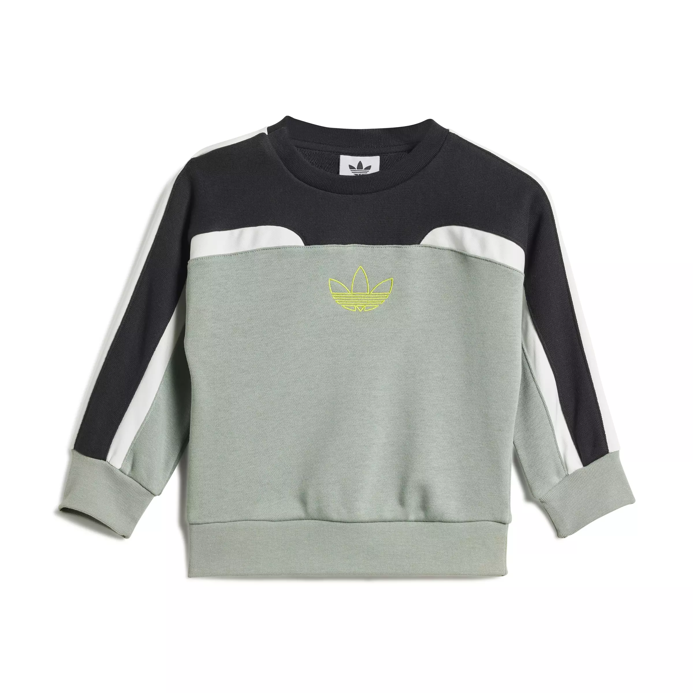 Adidas Oversized Crew Set - Set Baju Anak Laki-laki (Hijau)