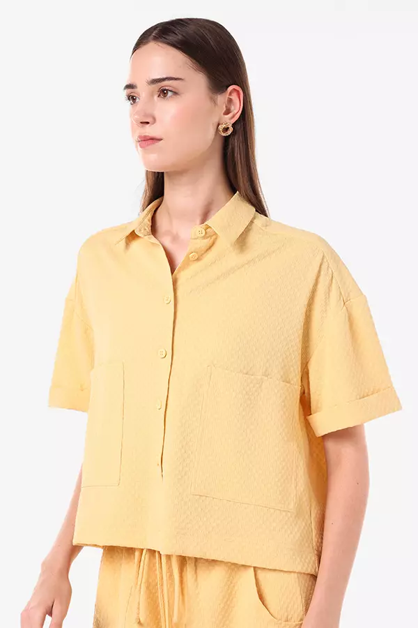 Minimal Maureen Shirt Yellow Colour Yellow