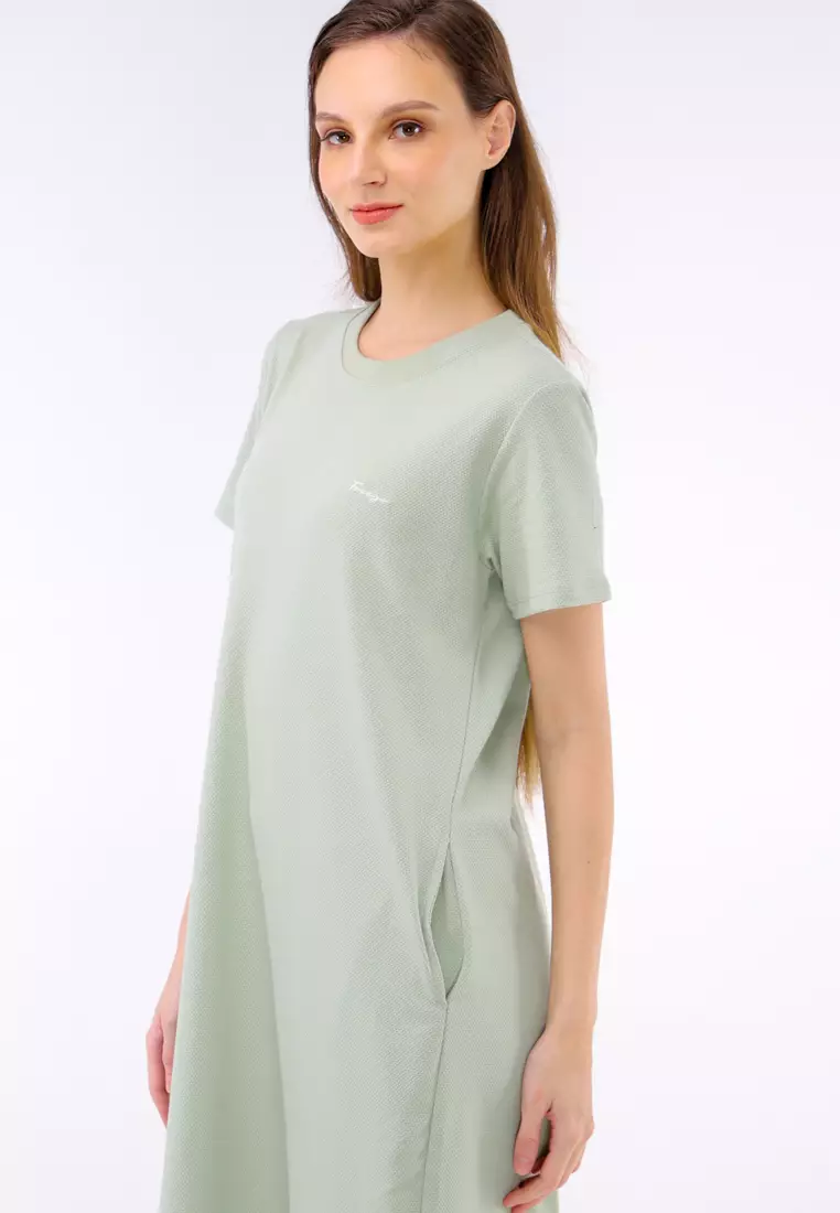 Jacquard Knits Short Sleeve Dress